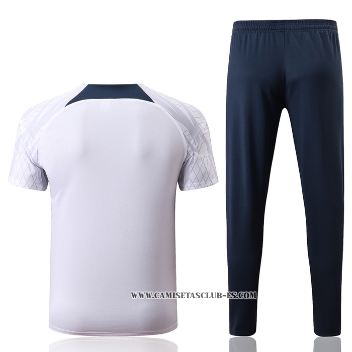 Chandal del Paris Saint-Germain 22-23 Manga Corta Blanco